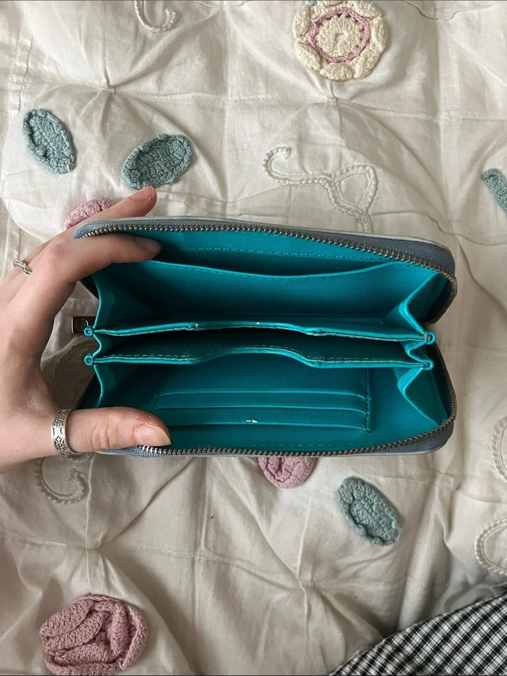 Gray Fossil Wallet